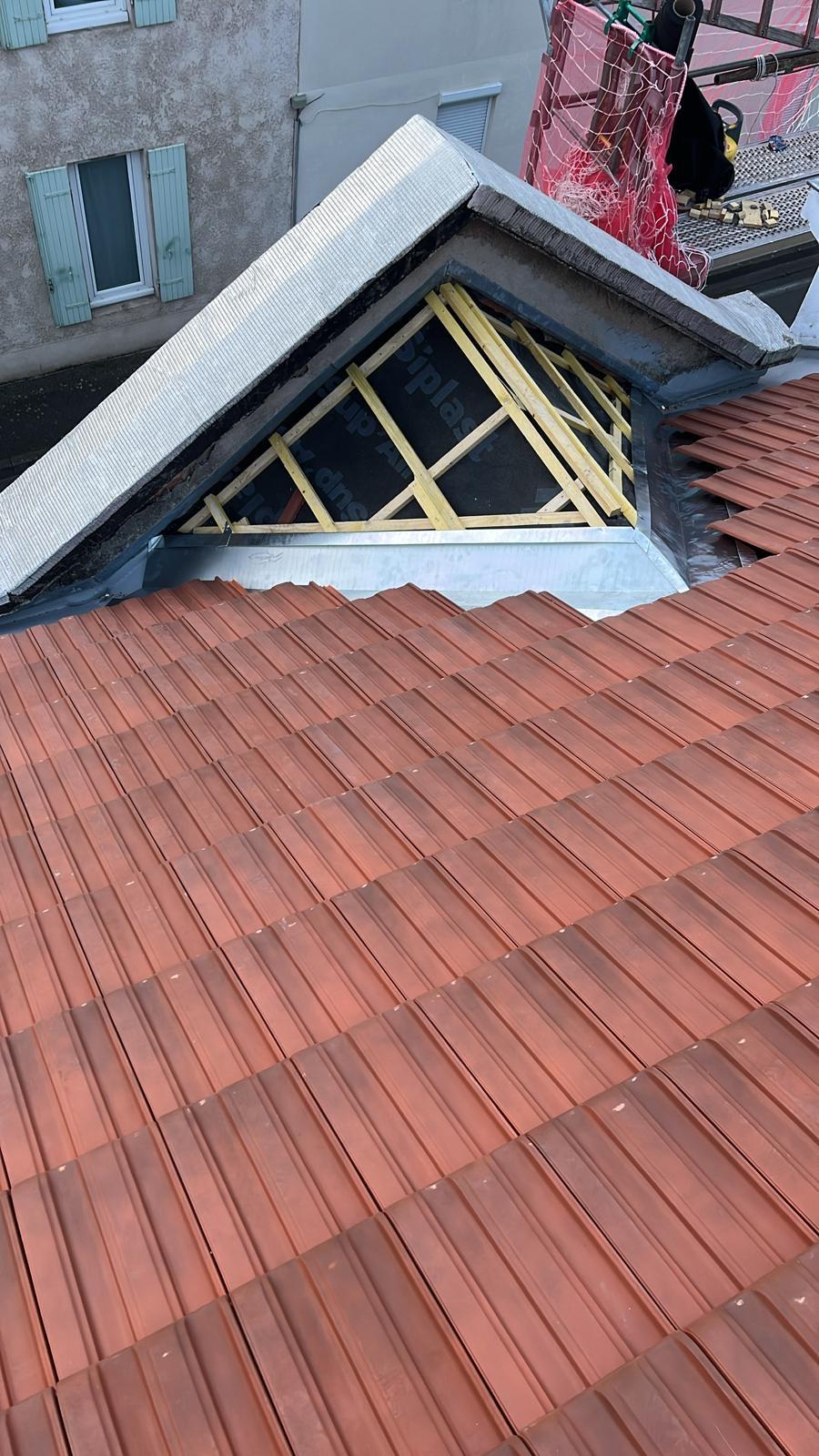 Chantier de couverture en Île-de-France
